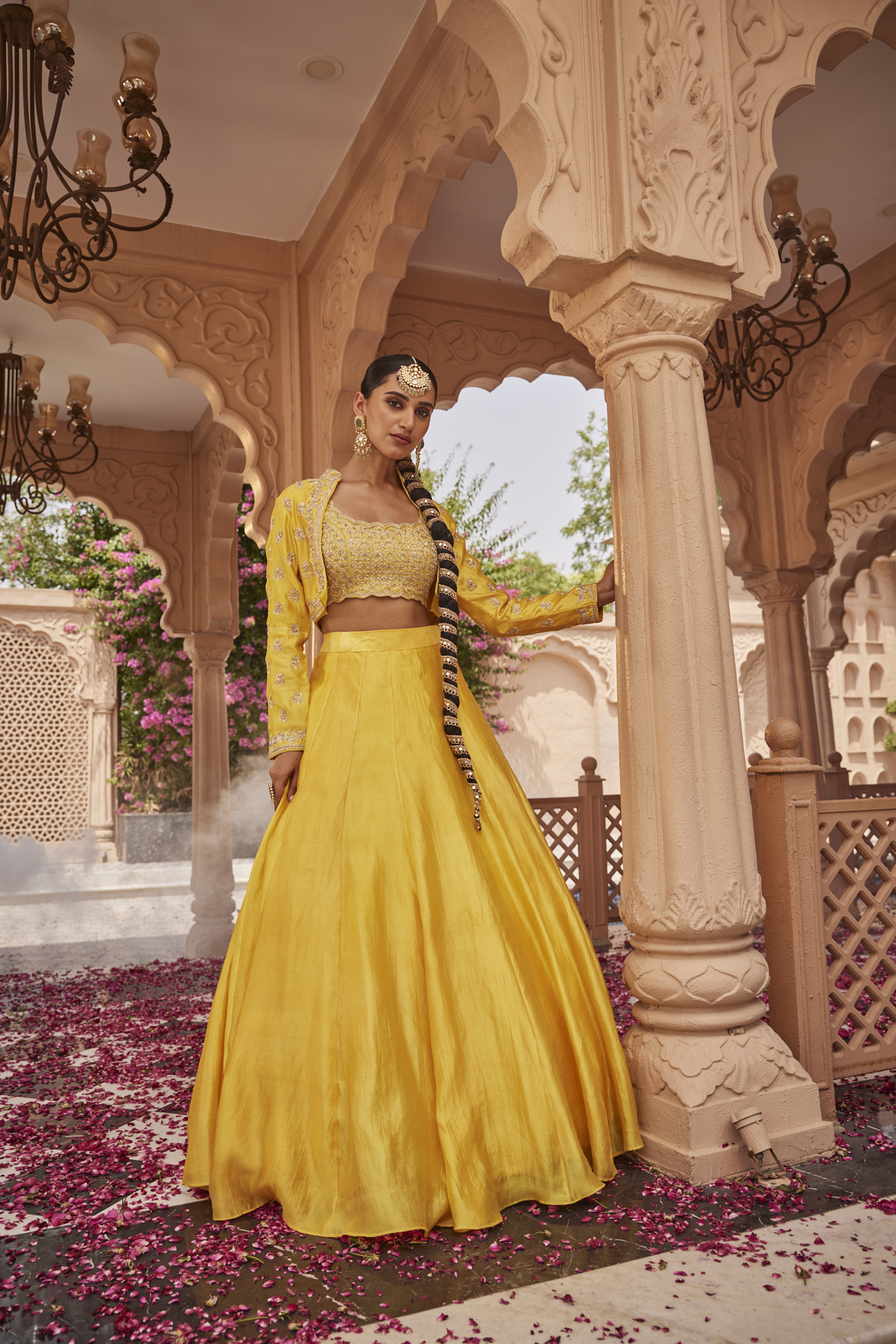 MUSTURD YELLOW INDOWESTERN JACKET SET