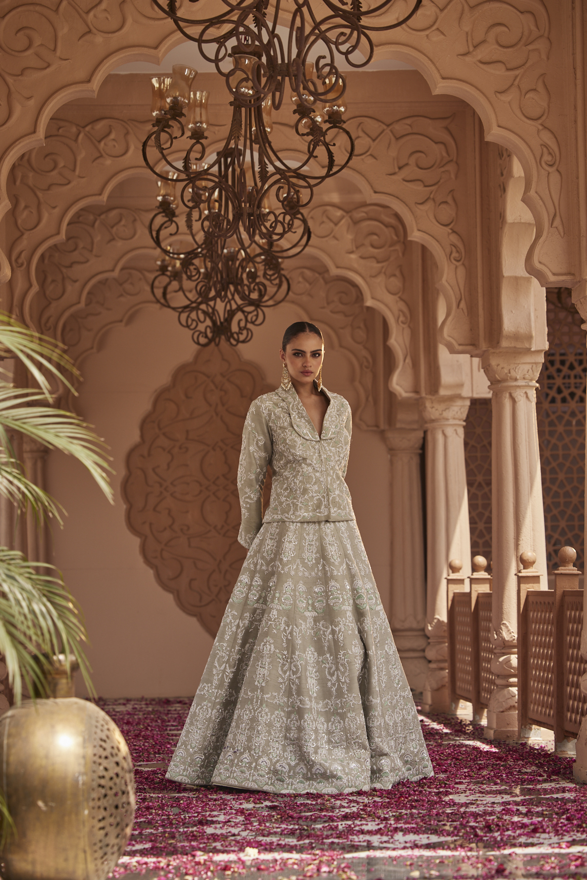 MINT GREEN  LEHENGA SET